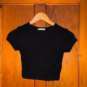 Zara Black Short Sleeve Kids Tee